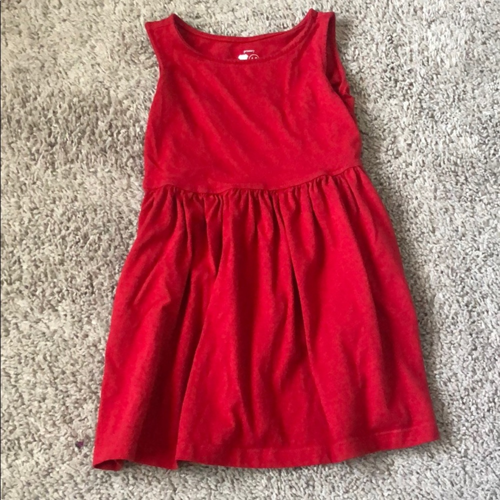 Primary red summer dress